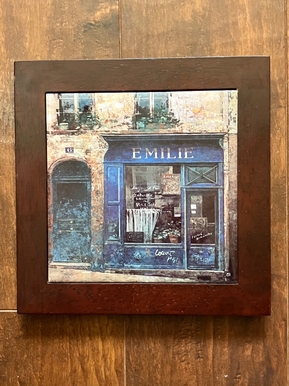 Paris Cafe Restaurant Front Ceramic Wall Tiles - Set of 3